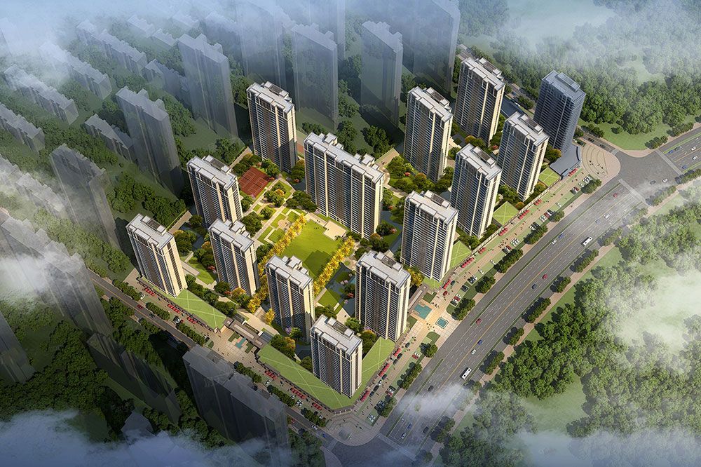 富华观澜郡项目位于岳荣公路旁（岳雅实验学校北侧）