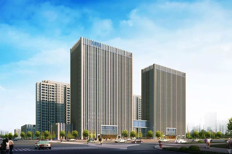 智慧新城项目位于岳阳大道与枣子山路交汇处(弘毅中学斜对面)