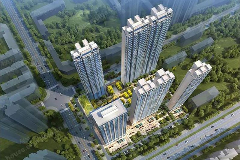 巴陵正荣府项目位于巴陵中路与旭园路交汇处（原花果山水果市场）