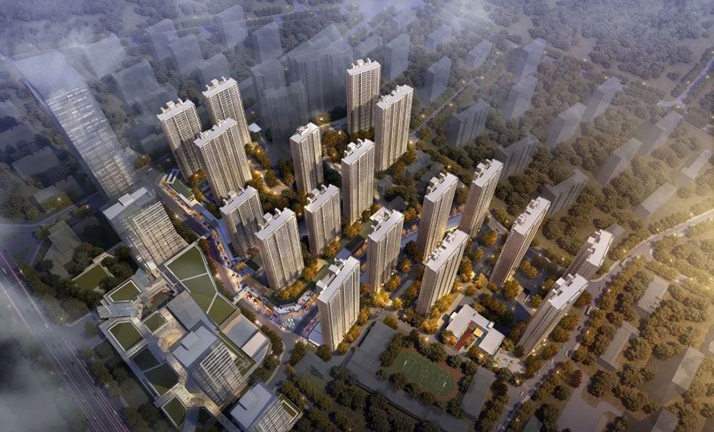 城市之光项目位于岳阳楼区南湖大道与青年中路交汇处（原杨树塘）