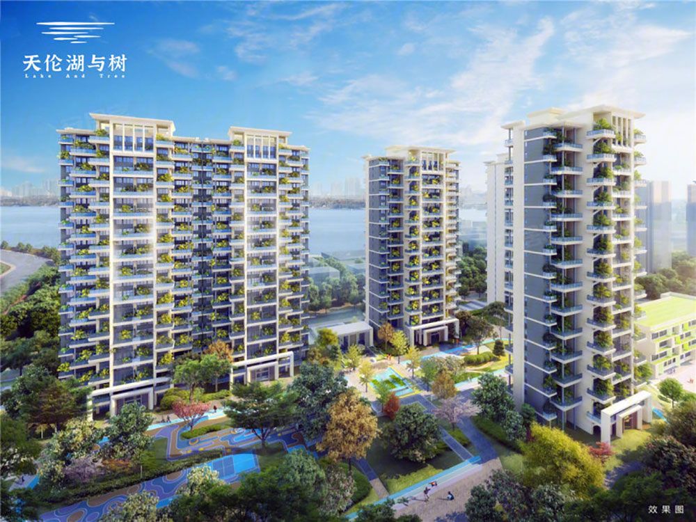 天伦湖与树项目位于得胜北路与枫桥湖交汇处