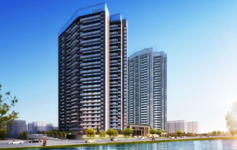 南湖领域项目位于岳阳楼区求索东路213号（朝阳小学正对面）