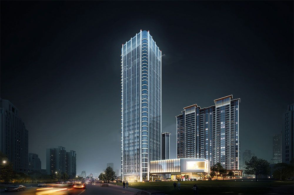 中环名座项目位于青年中路与南湖大道交汇处楼区妇幼旁