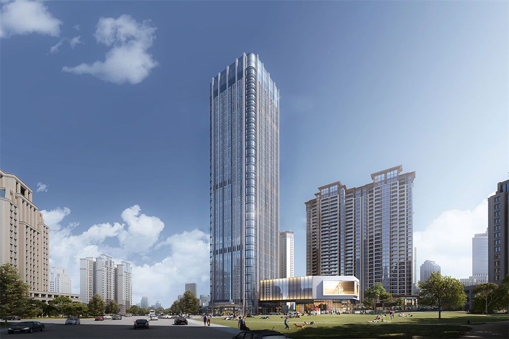 中环名座项目位于青年中路与南湖大道交汇处楼区妇幼旁