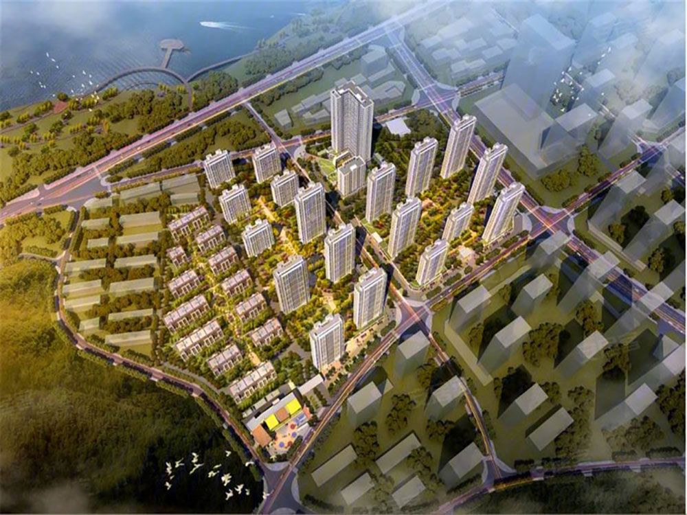 金茂洞庭生态创新城项目位于岳阳楼区九华山路99号
