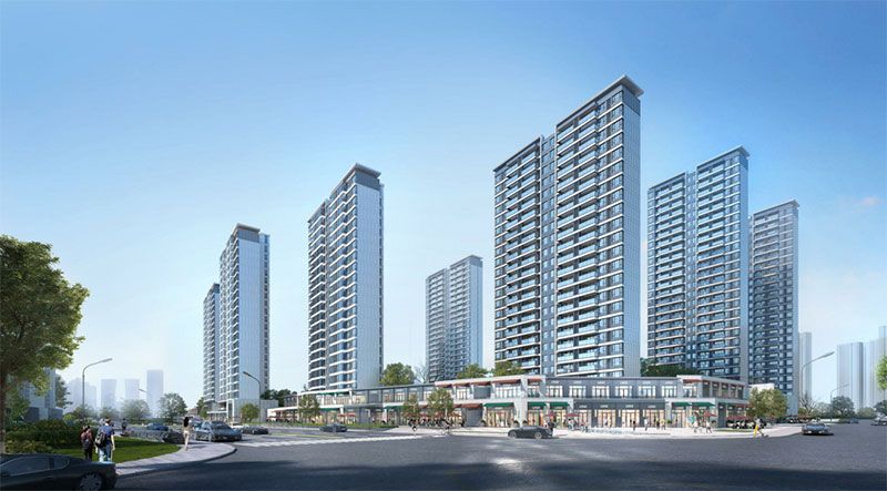 环球中心项目位于磨子山南路与沿湖南路交汇处（南津港大堤洞庭新城旁）