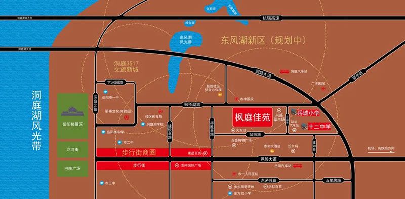 枫庭佳苑项目位于枫庭湖路岳城小学旁（市中医院斜对面）