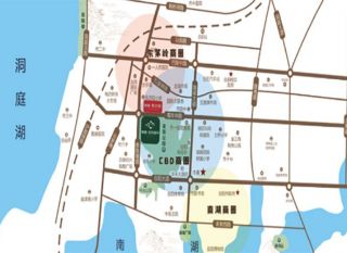 岳阳岳阳楼区荣盛东方府为您提供该项目区位图欣赏
