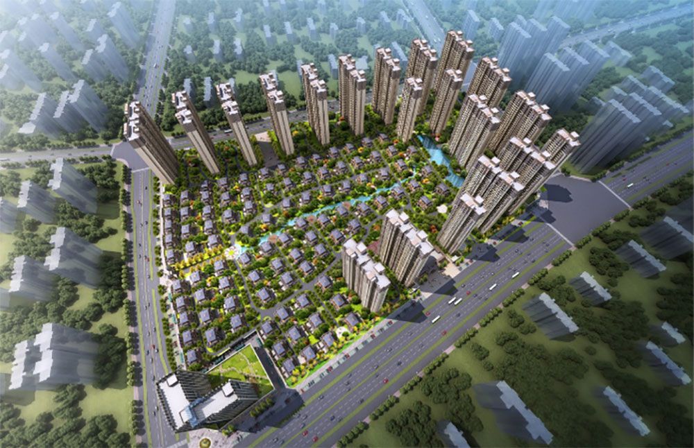 茗冠芙蓉城项目位于湘阴县金龙新区芙蓉北路西侧金龙大道旁