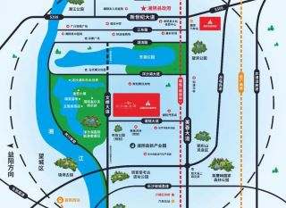岳阳-湘阴洋沙桃李郡为您提供该项目区位图欣赏