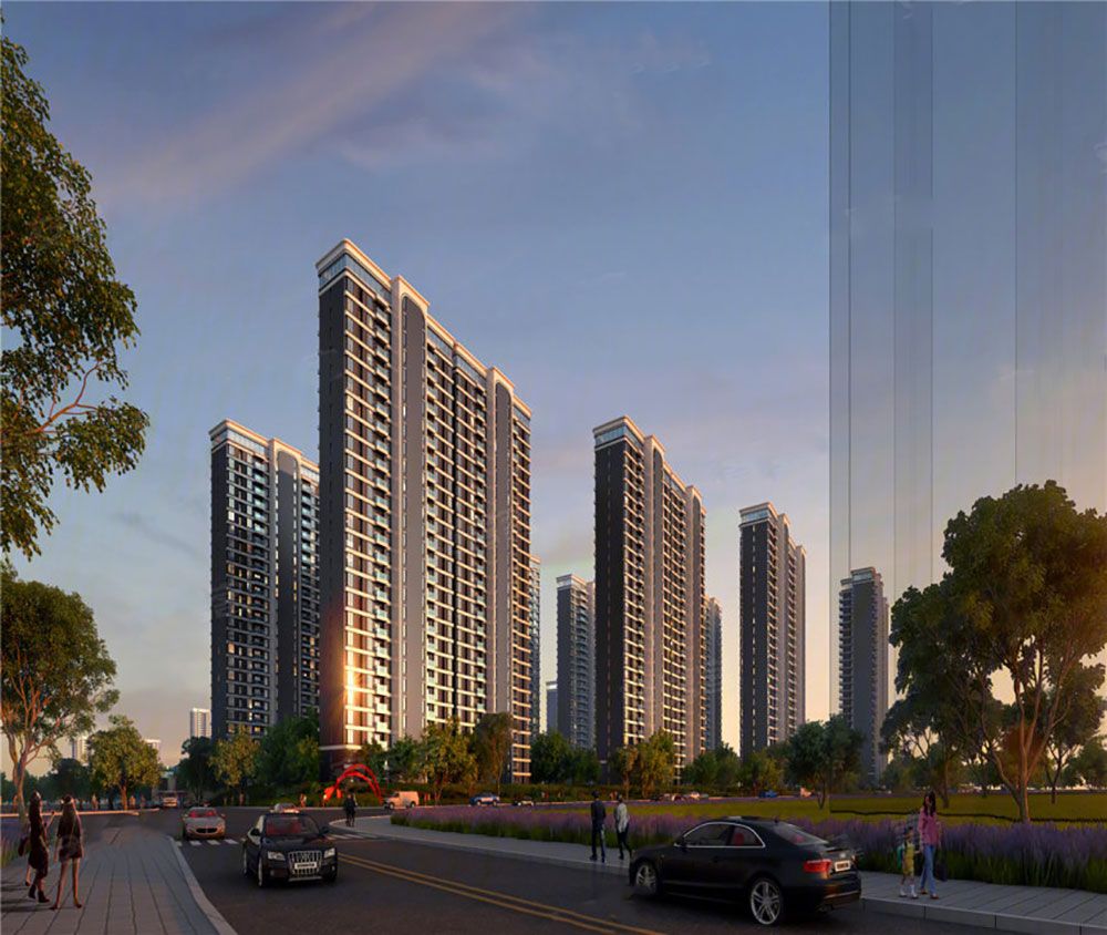 颐华城智雅蓝庭项目位于平江县平江大道与育才路交叉口东北角