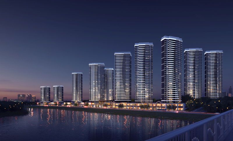 颐华城翡翠湾项目位于平江县平江大道与育才路交叉口东北角