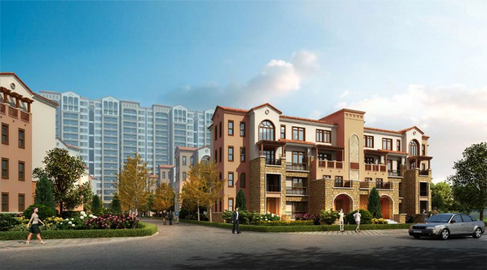 御城华府项目位于东兴大道与平江大道交汇处