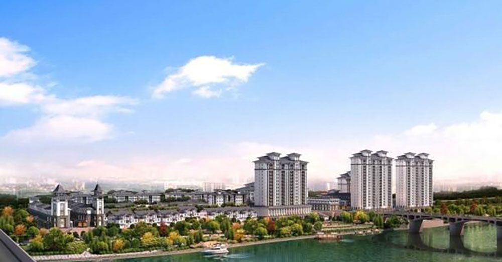 伍市滨江小镇项目位于平江岳阳市平江县伍市镇平汨大桥两侧