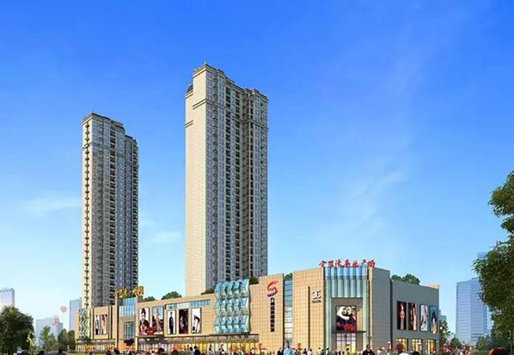 金蓝湾畅园项目位于平江县城曲池路与西街交汇处