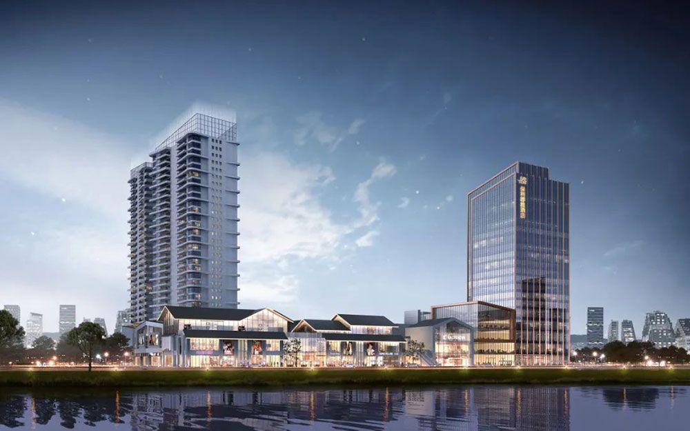 天汇华熙公园里项目位于罗城大道与环湖南路的交汇处