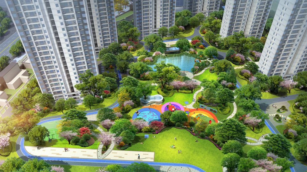 正则名郡项目位于汨罗市罗城大道与通江路交汇处