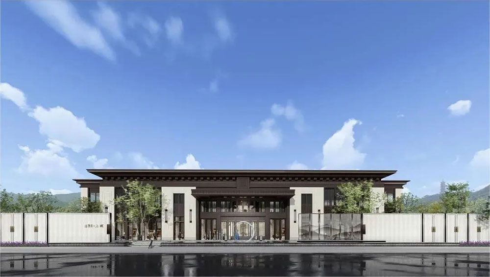 山湖海上城项目位于汨罗市楚天路正则学校正对面