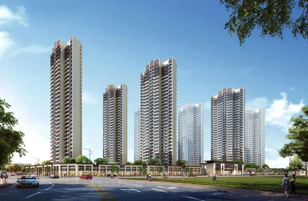 山湖海上城项目位于汨罗市楚天路正则学校正对面