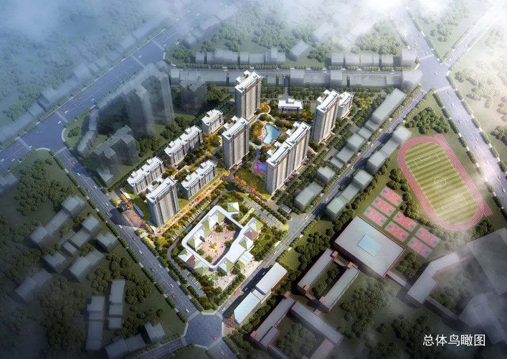 金江学府项目位于楚天路与人民路交汇处正则学校旁