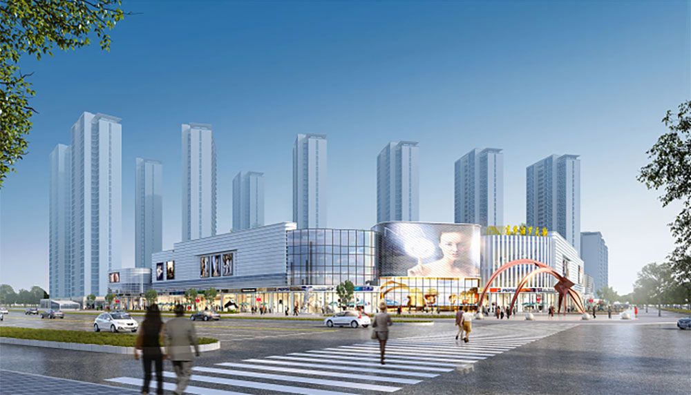 东华滨江新城项目位于汨罗江大道与友谊河交汇处