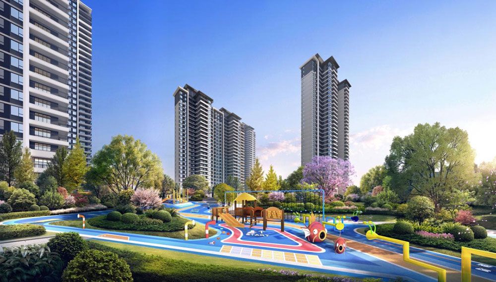 金科御临湖山项目位于汨罗市高阳路与罗城大道交叉西侧