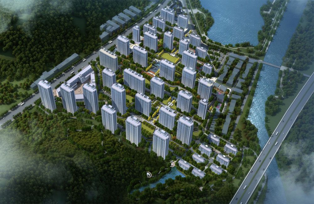 桂语江南项目位于临湘市临桃公路与石咀路交界处（白云湖南岸）