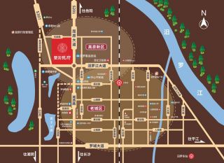 岳阳-汨罗荣元悦府为您提供该项目区位图欣赏