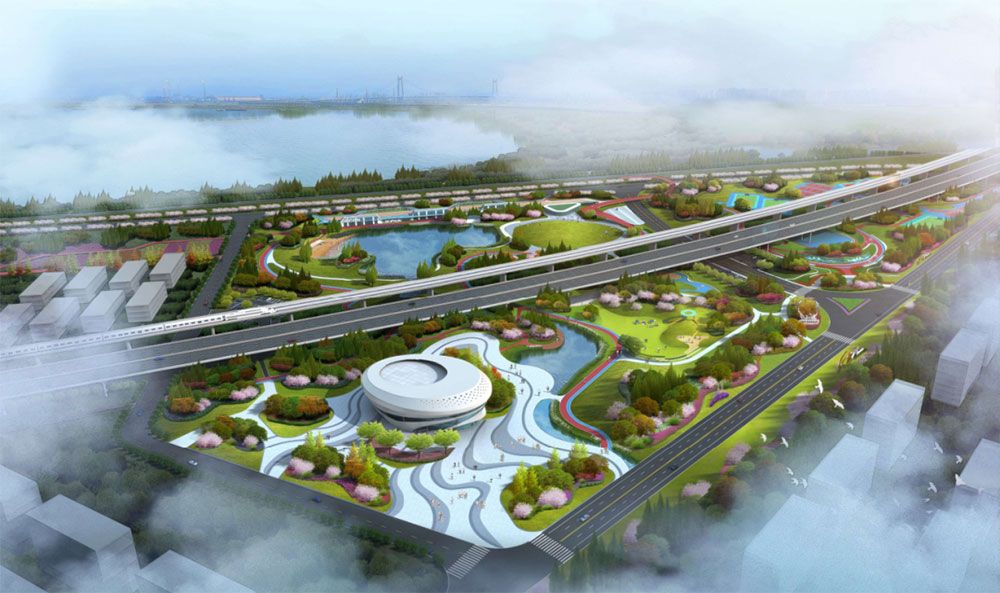 运动尚城项目位于岳阳君山区洞庭西路一号