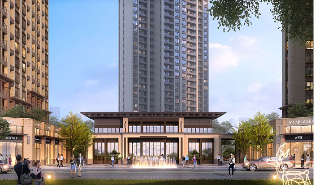 三同御院项目位于岳阳市华容县章华镇通富路（鑫城花苑对面）