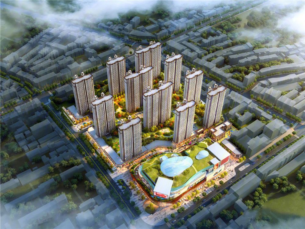 步步高新天地项目位于华容县西正街与范蠡路交汇处