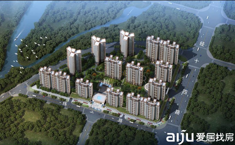 金源中央公园项目位于澧县芙蓉学校西大门对面