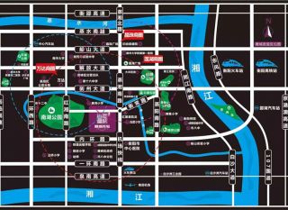 衡阳雁峰区雁城首玺为您提供该项目区位图欣赏