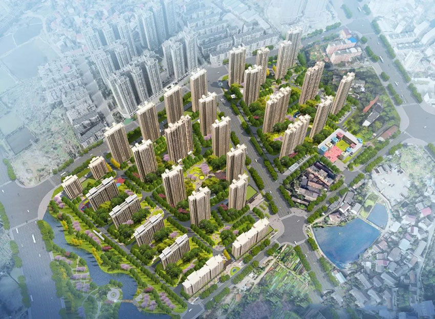 建滔裕花园项目位于蒸湘南路南三角线隆桥路与甘霖路交汇处