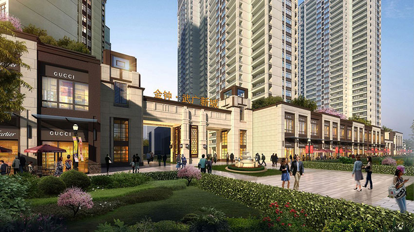 金钟武广新城项目位于珠晖区东三环与雁城东路交汇处