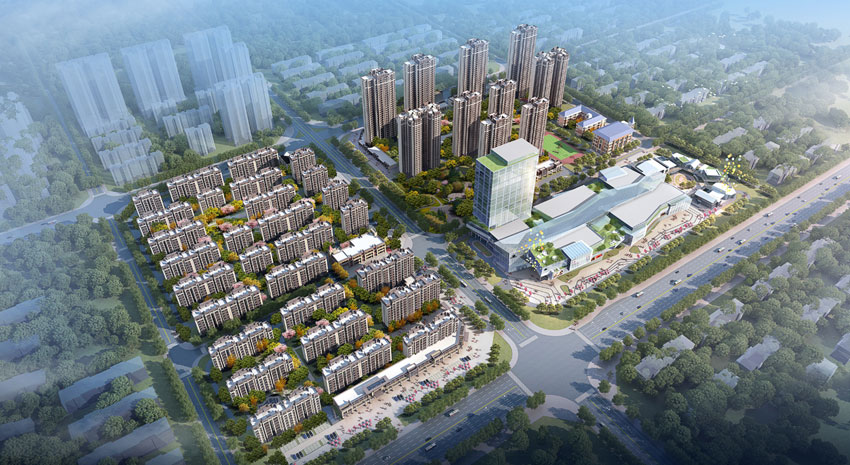 中建和城壹品项目位于珠晖区体育中心正对面（衡州大道与陵合路交汇处）