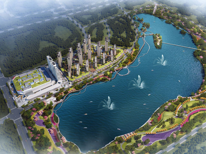 酃湖万达广场项目位于珠晖区衡州大道东（酃湖公园旁）