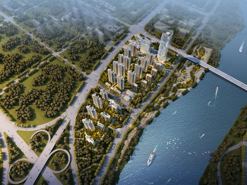 绿地衡阳城际空间站项目位于珠晖区雁城东路6号（与东三环交汇处）