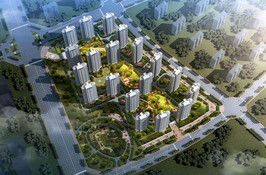 万江北宸之光项目位于石鼓区蔡伦大道虎形山公园北