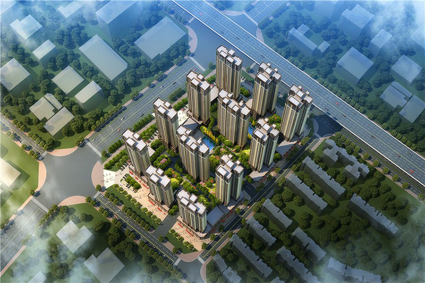 鸿豪春风十里项目位于石鼓区石鼓区蒸湘北路与北二环交汇处