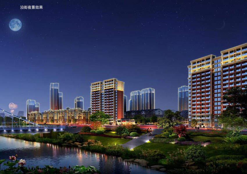 雅士林欣城项目位于石鼓区蒸水河北岸望城路华源市场西侧