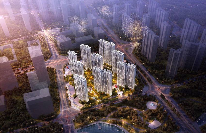 华侨城欢乐里项目位于石鼓区五一路与松木大道交汇处