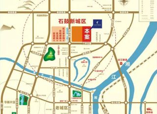 衡阳石鼓区北建理想城为您提供该项目区位图欣赏