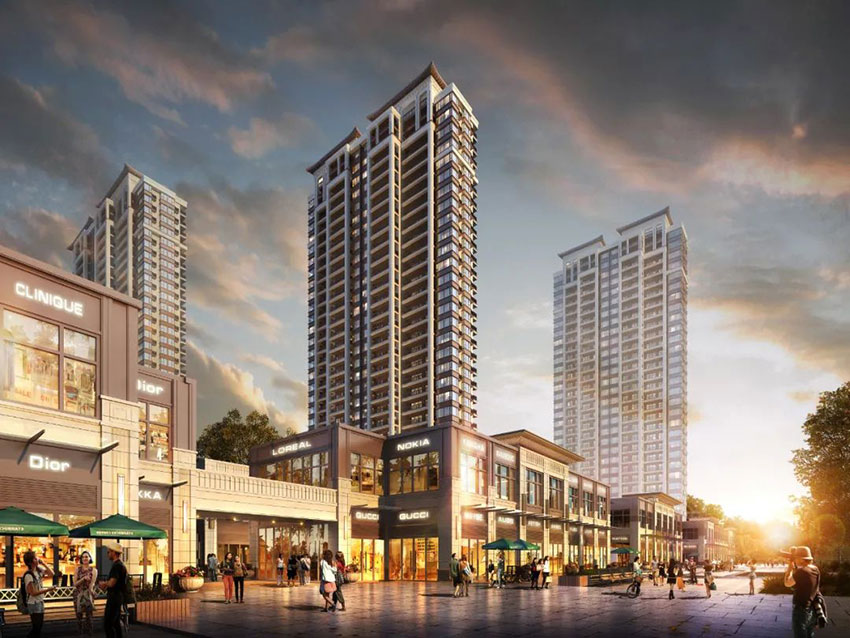 金钟央玺项目位于衡州大道与蒸湘南路交汇处