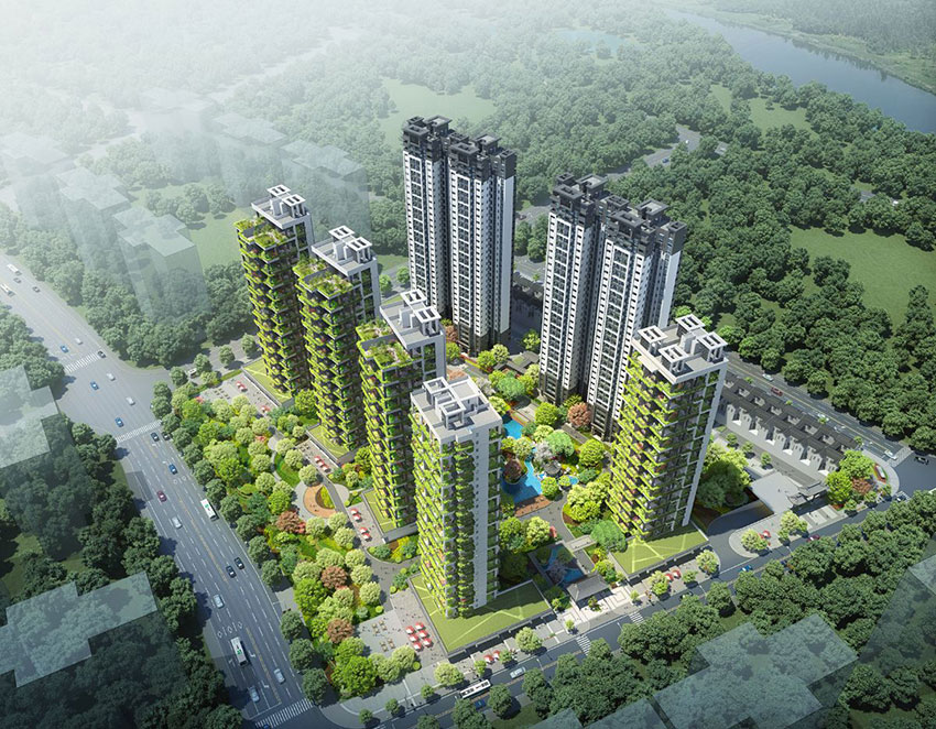 珠江和院项目位于蒸湘区陆家新区风顺西路与新桥路交汇处