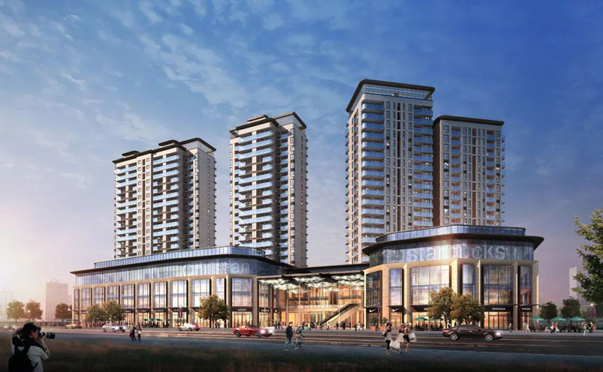 高新现代城项目位于蒸湘区陆家新区中央大道与临水路交汇处