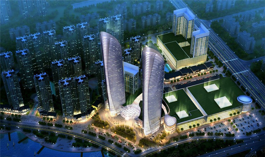 星美新外滩项目位于蒸湘区船山西路与华新大道交汇处