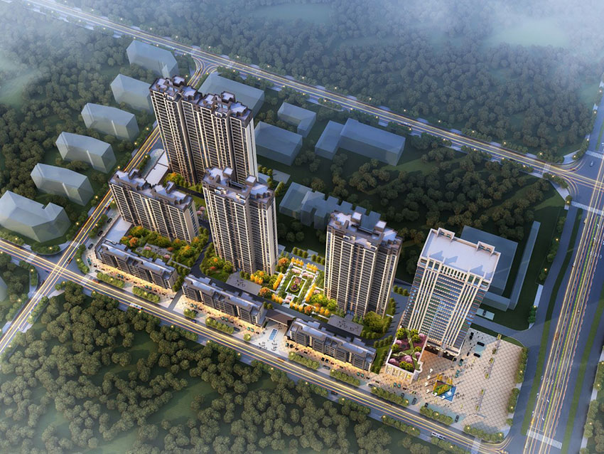 生态天宸项目位于蒸湘区华新大道与风顺路交汇处 （生态公园正南面）