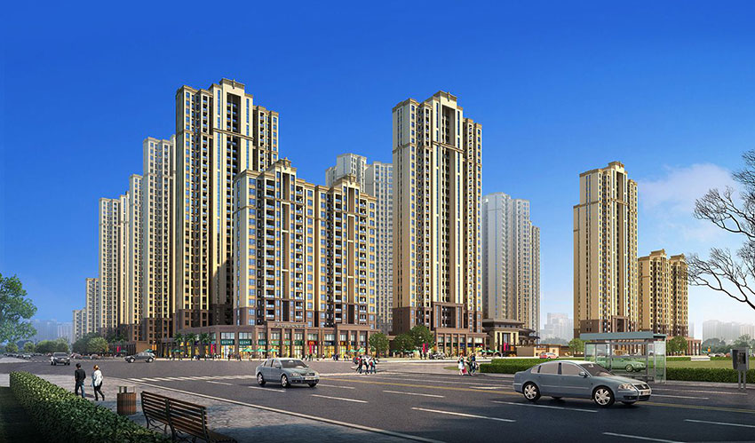 天酬九里晴川项目位于蒸湘区解放西路蒸水河西畔500米