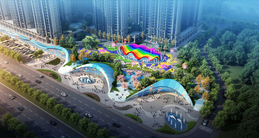 大衡城邦项目位于蒸湘区衡州大道与红湘南路交汇处